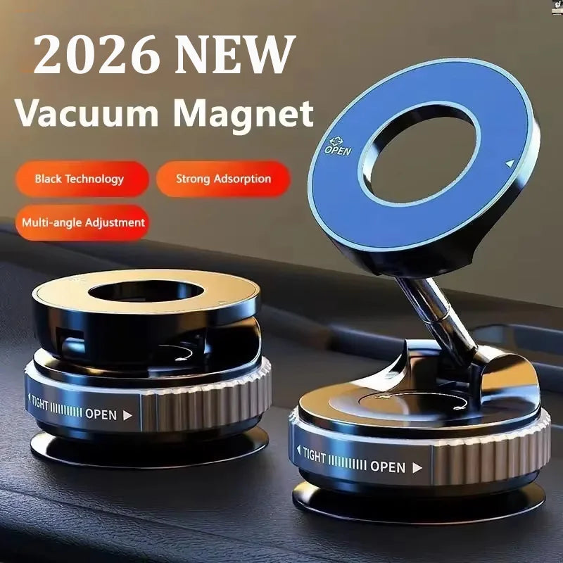 Magnetic Car Phone Holder with LED - 360° Rotatable