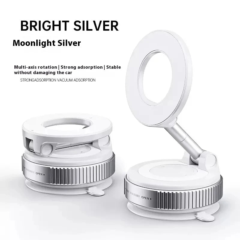 Magnetic Car Phone Holder with LED - 360° Rotatable